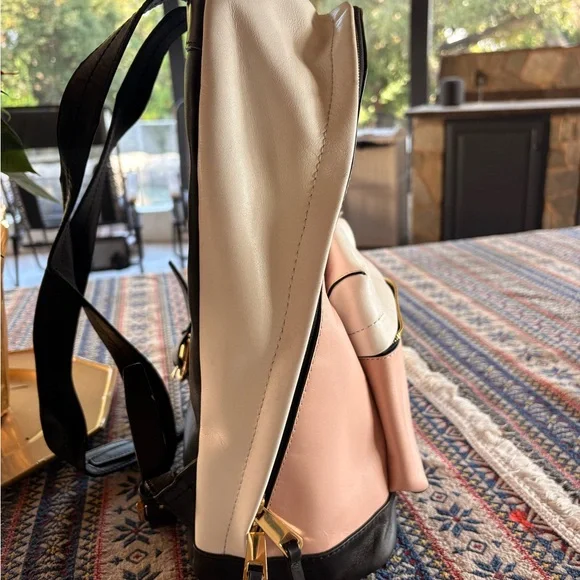 Limited Ed.J. Crew Harper Italian Leather Pink, White and Black Leather Backpack CB970_BK0001?hei=1700&crop=0,0  main image 4